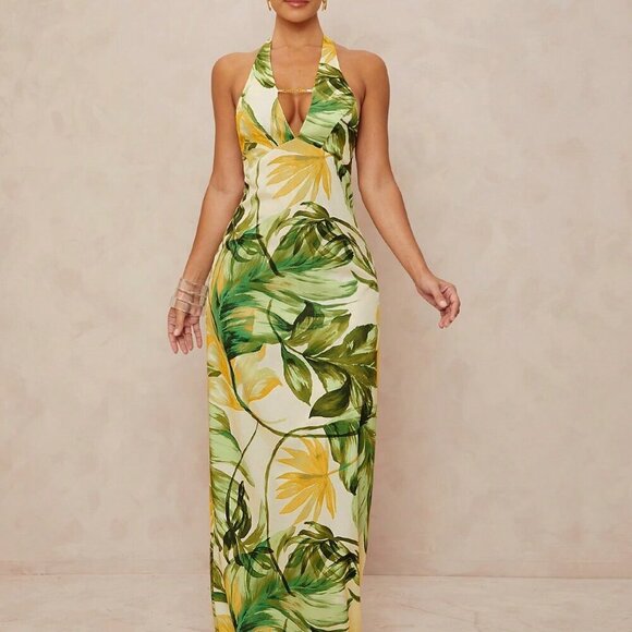 White Boho Women's Beach Vacation High-End Dress - Picture 7 of 7